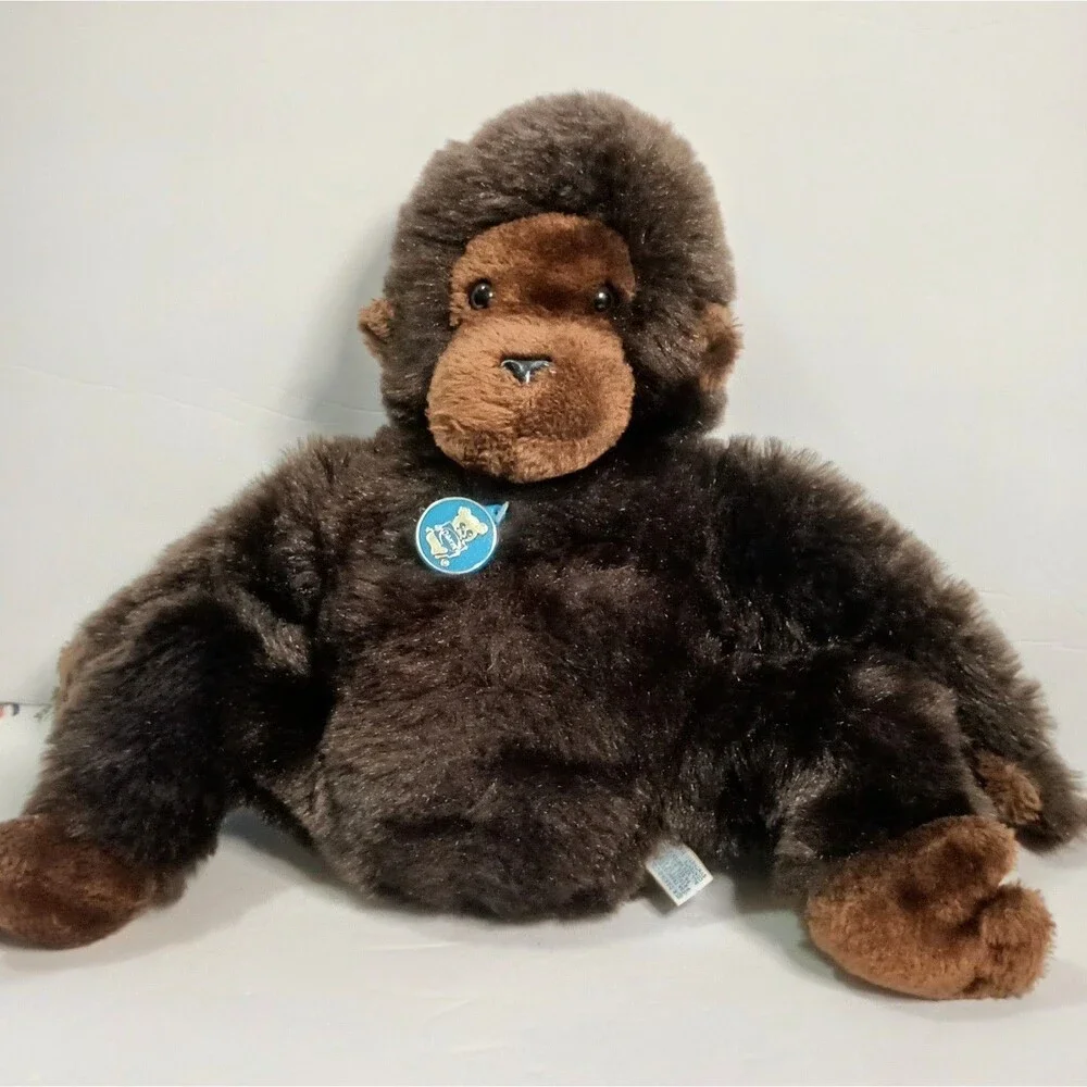 Vintage 1979 R. Dakin & Co Gorilla Brown Stuffed Animal Large